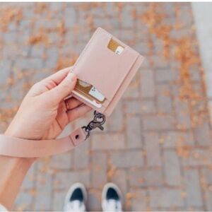 Andar Denar Blush Leather Strap wallet-Rose gold/NWOT